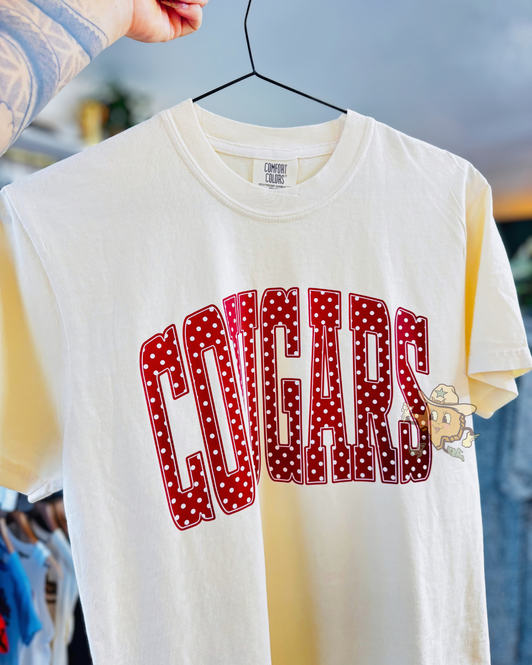 Cougars Trendy Polka Dot Tee