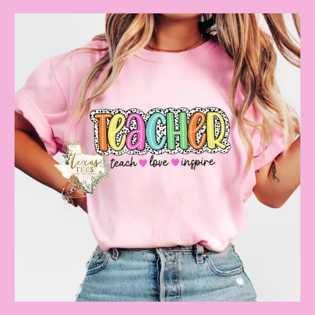 Teacher - Colorful/Dalmatian