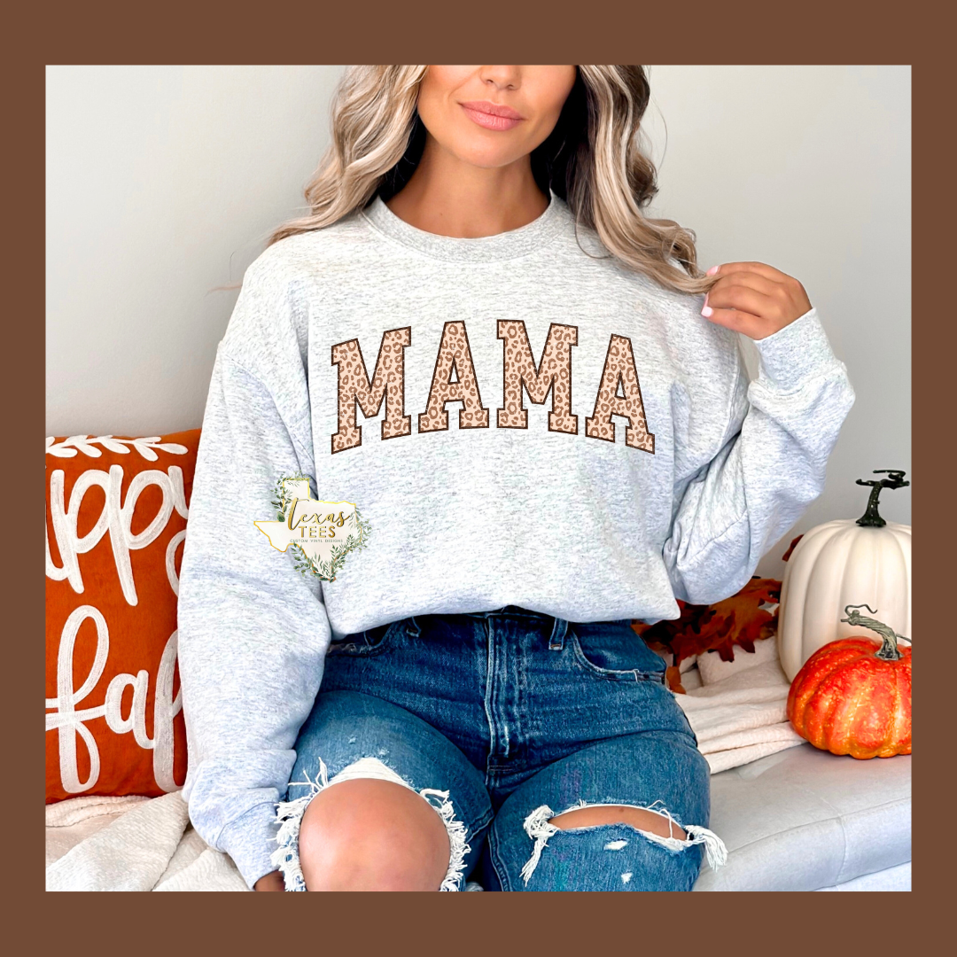 Mama - Distressed Brown Leopard