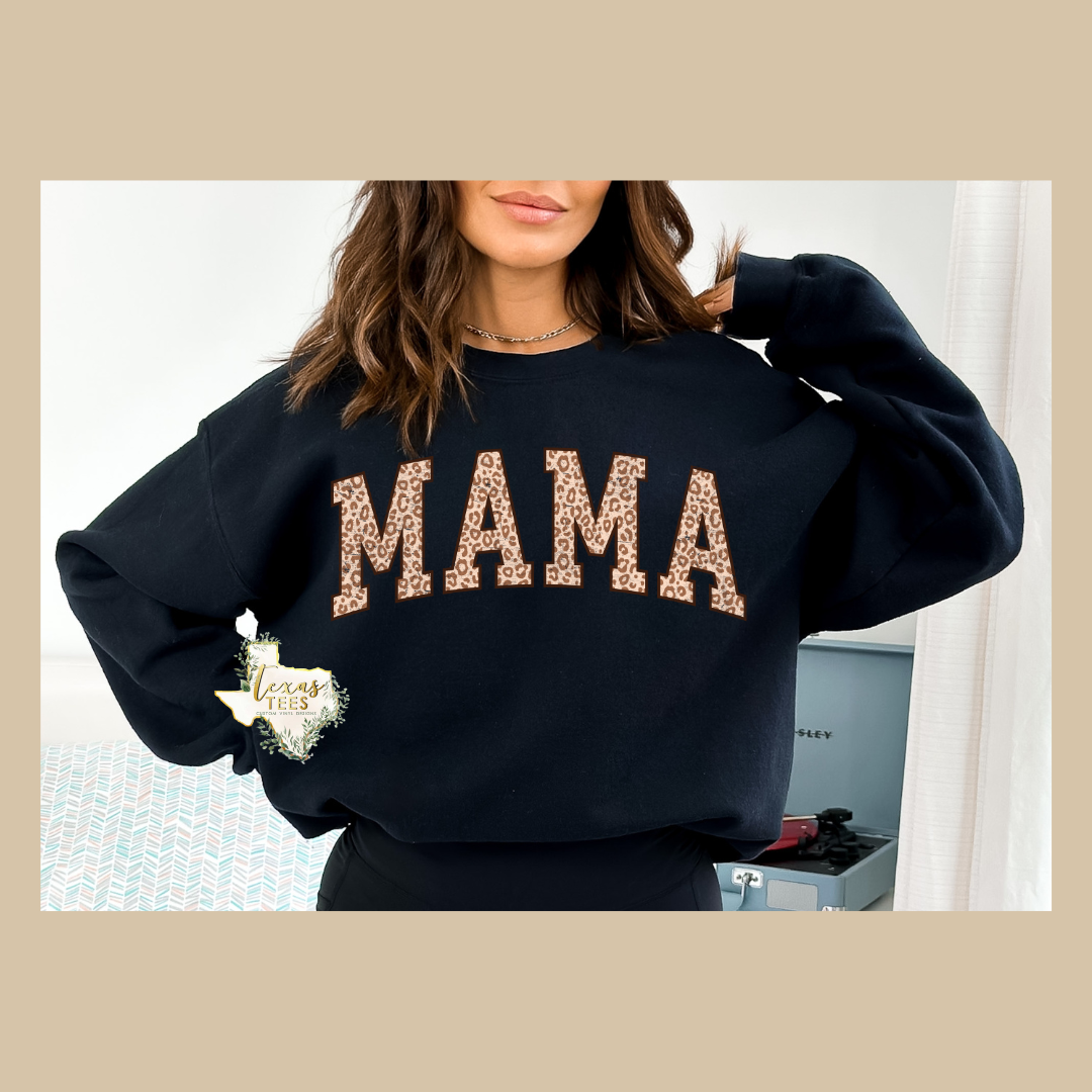 Mama - Distressed Brown Leopard