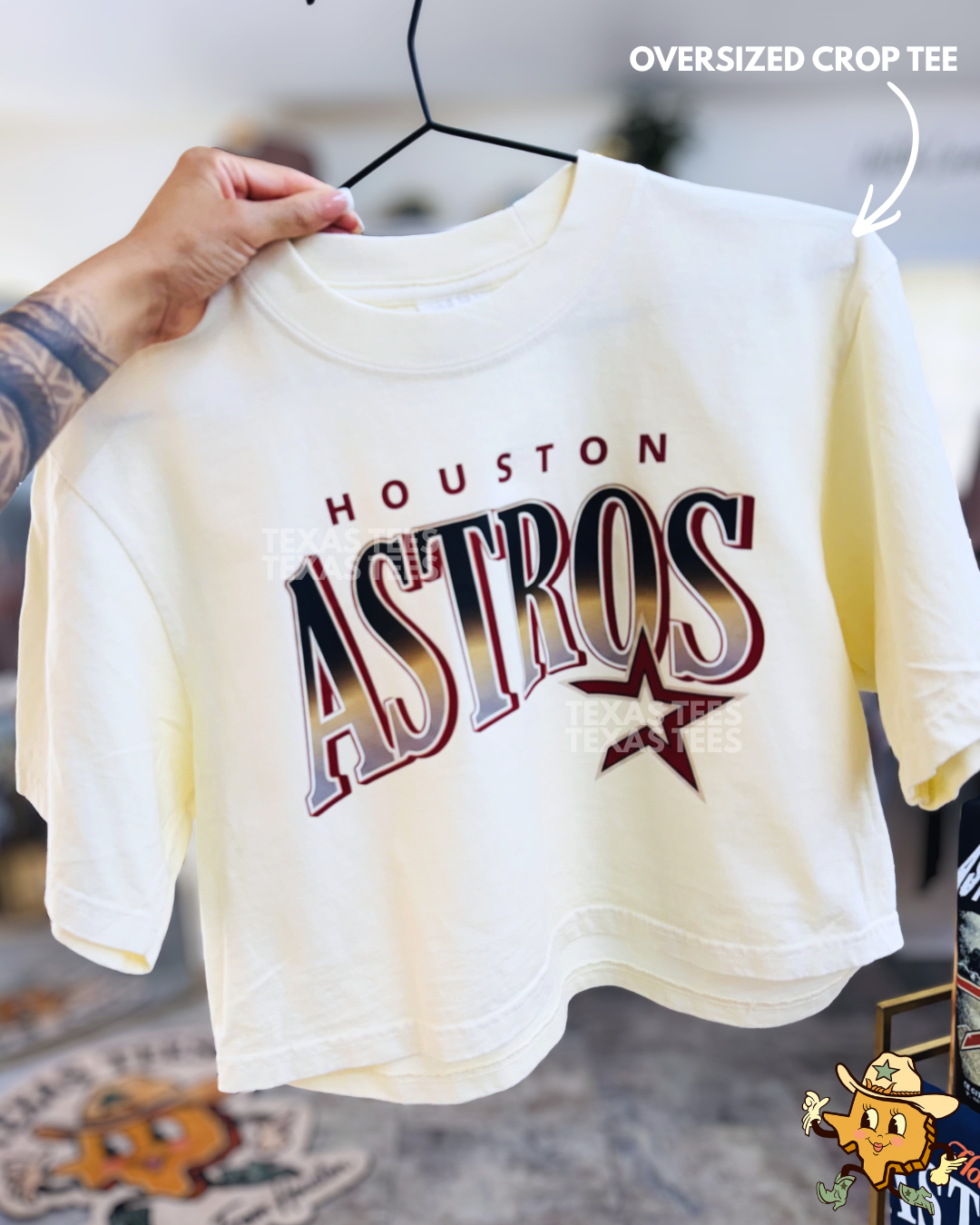 HA Retro - Heavy Weight Oversized Crop Tee