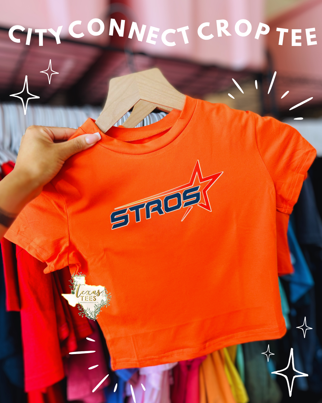 City Connect Crop Tee - Orange