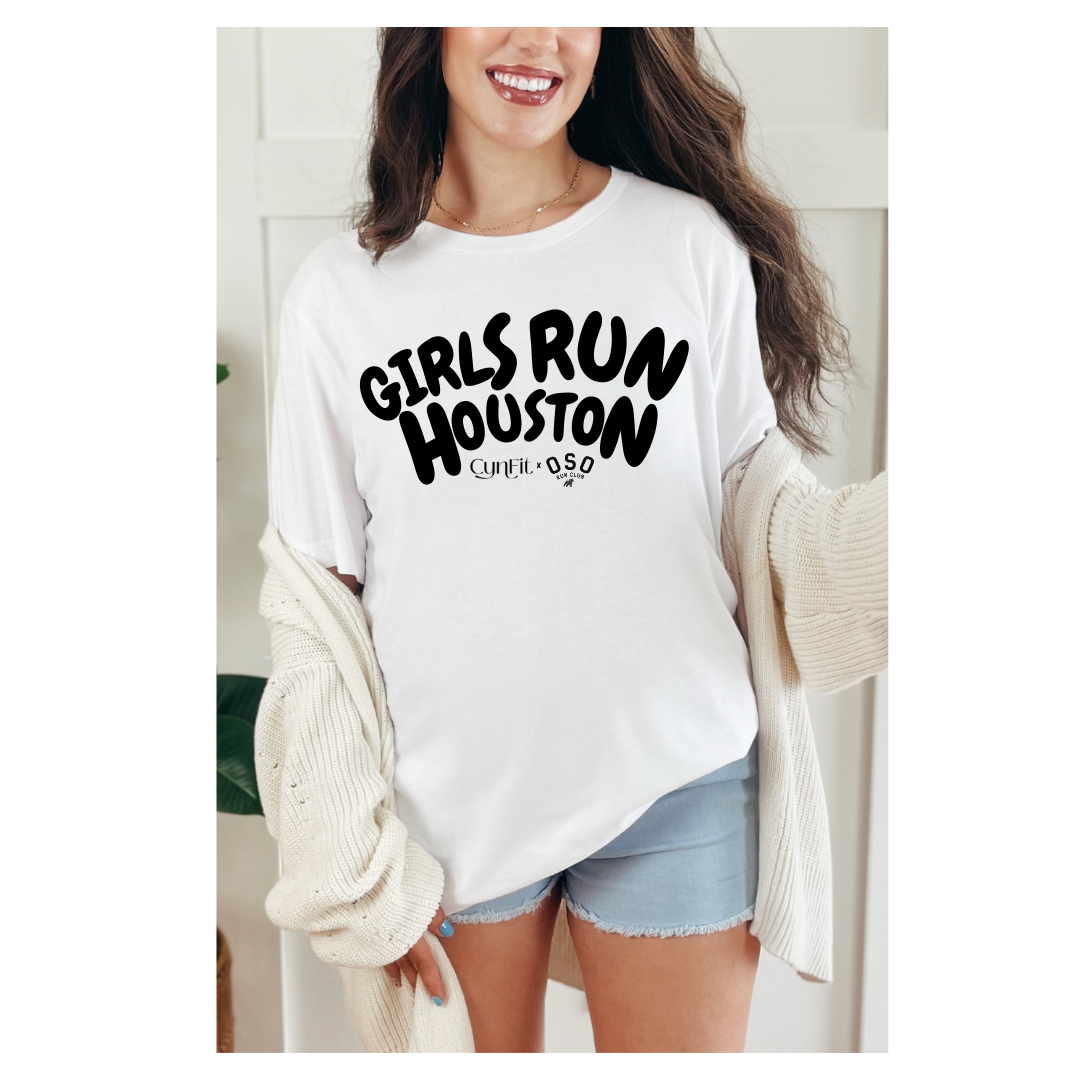 Girls Run Houston - CynFit x Oso Coffee Co. : REGULAR SHORT SLEEVE