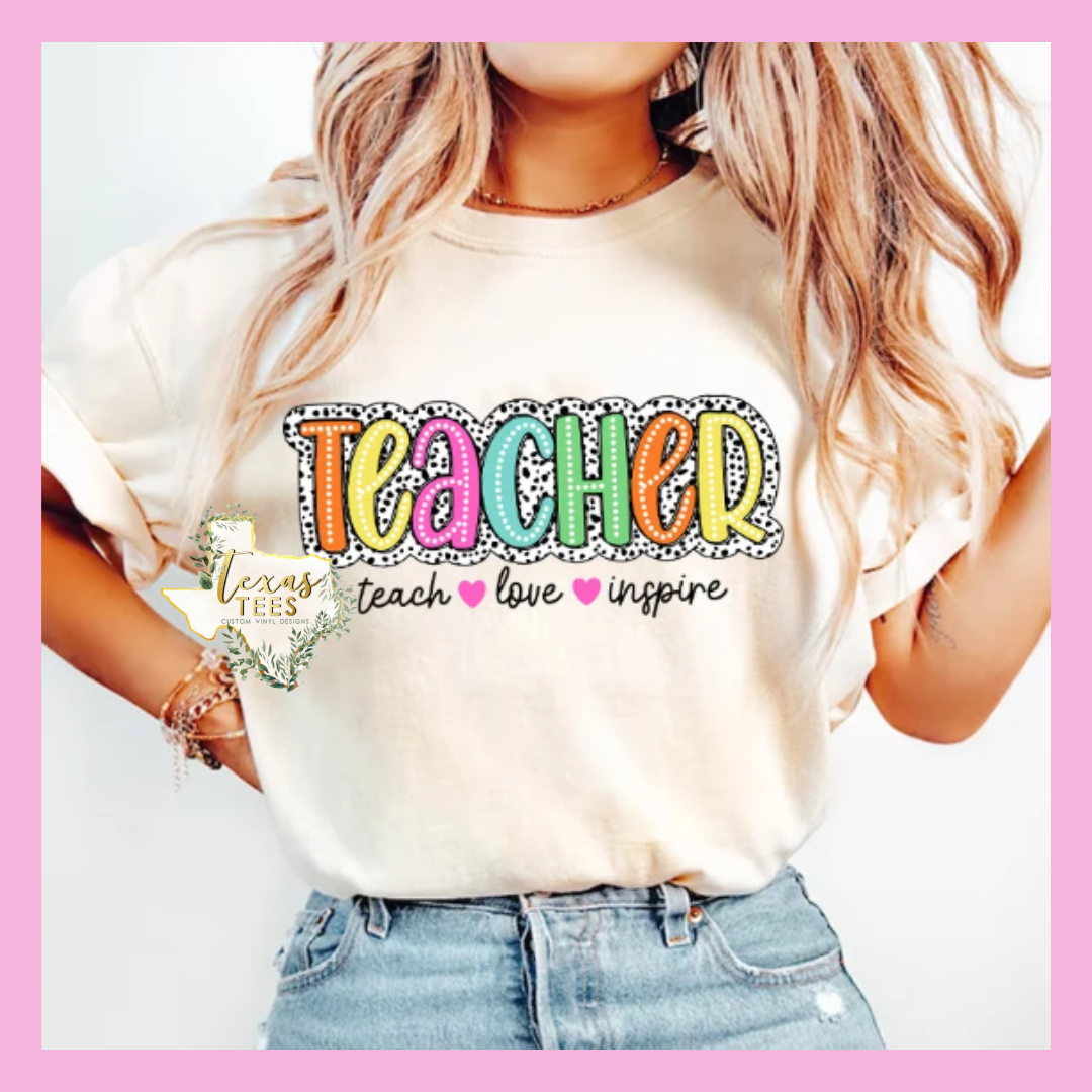 Teacher - Colorful/Dalmatian