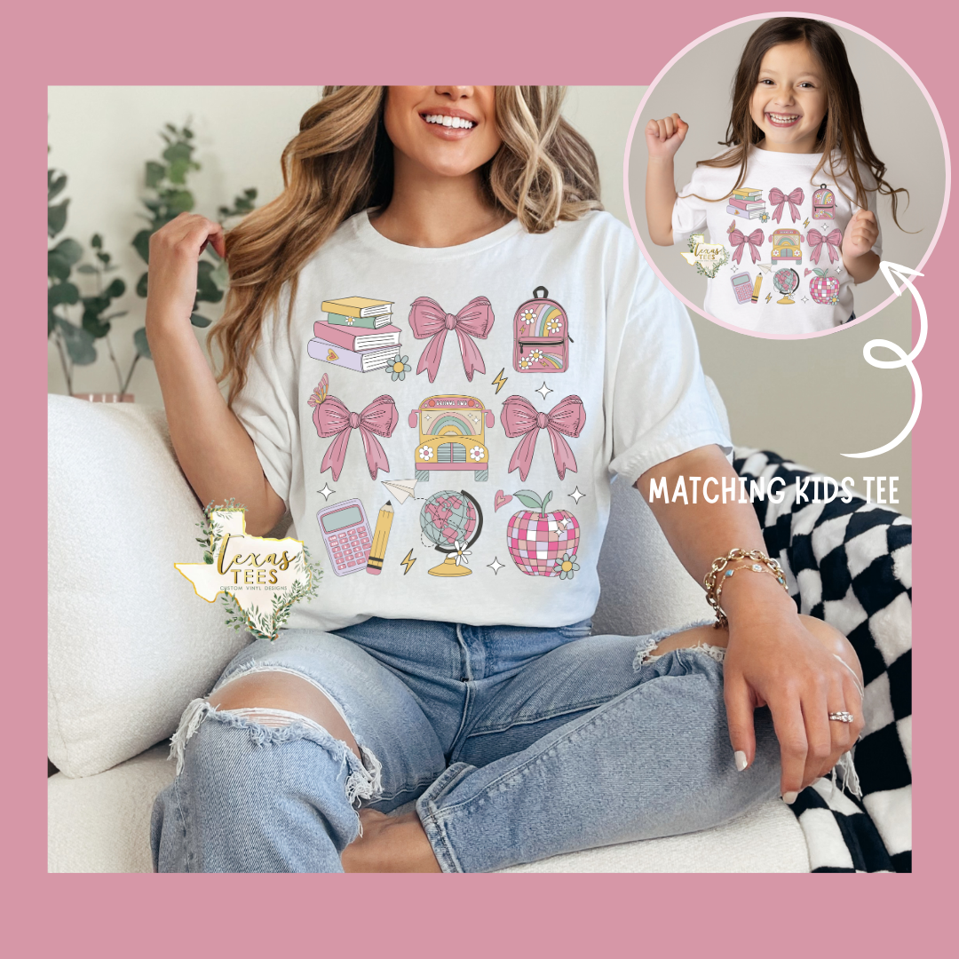 School Things Coquette - ADULT SIZES