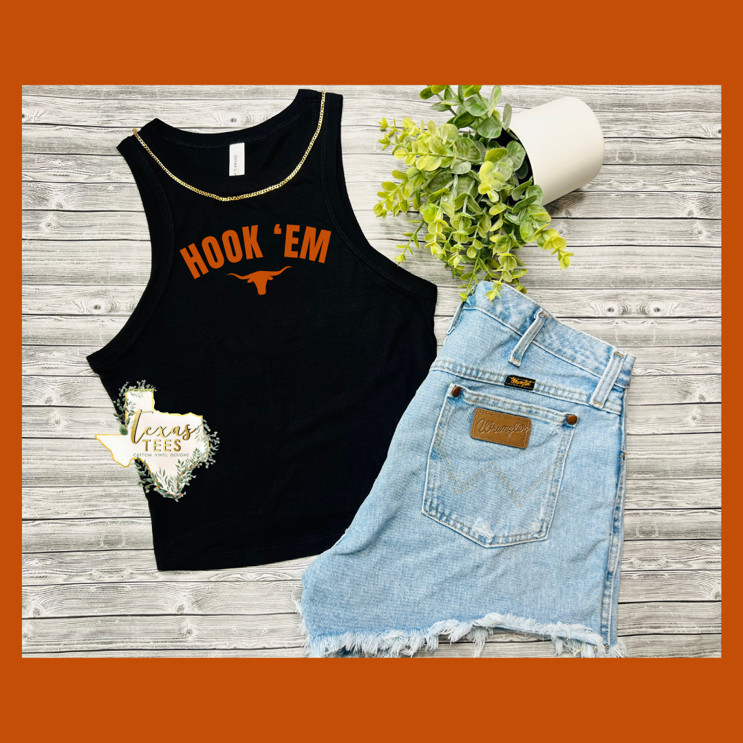 Hook 'Em Logo Tank