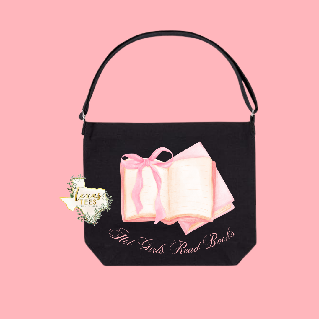 Hot Girls Read Books Coquette Tote Bag