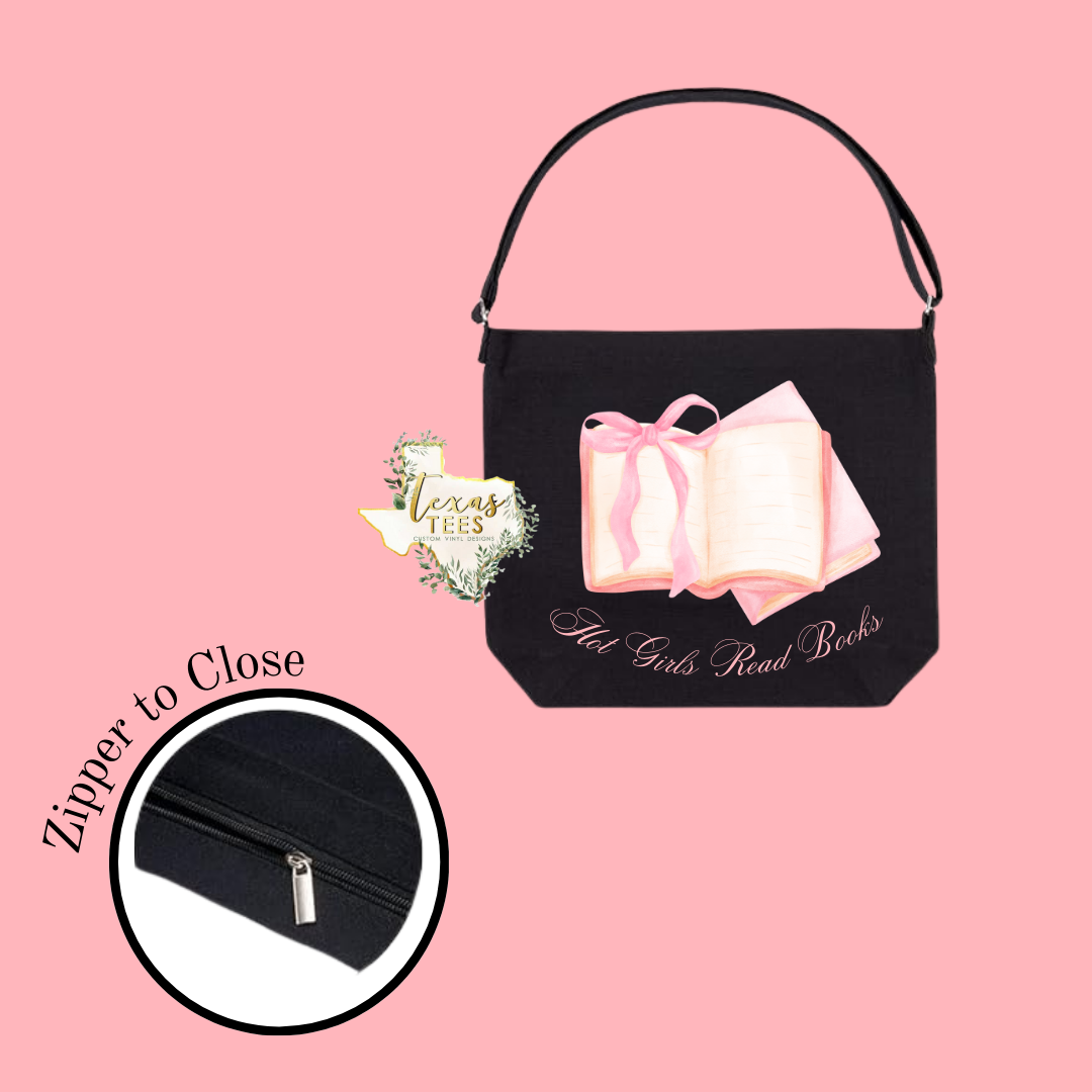 Hot Girls Read Books Coquette Tote Bag