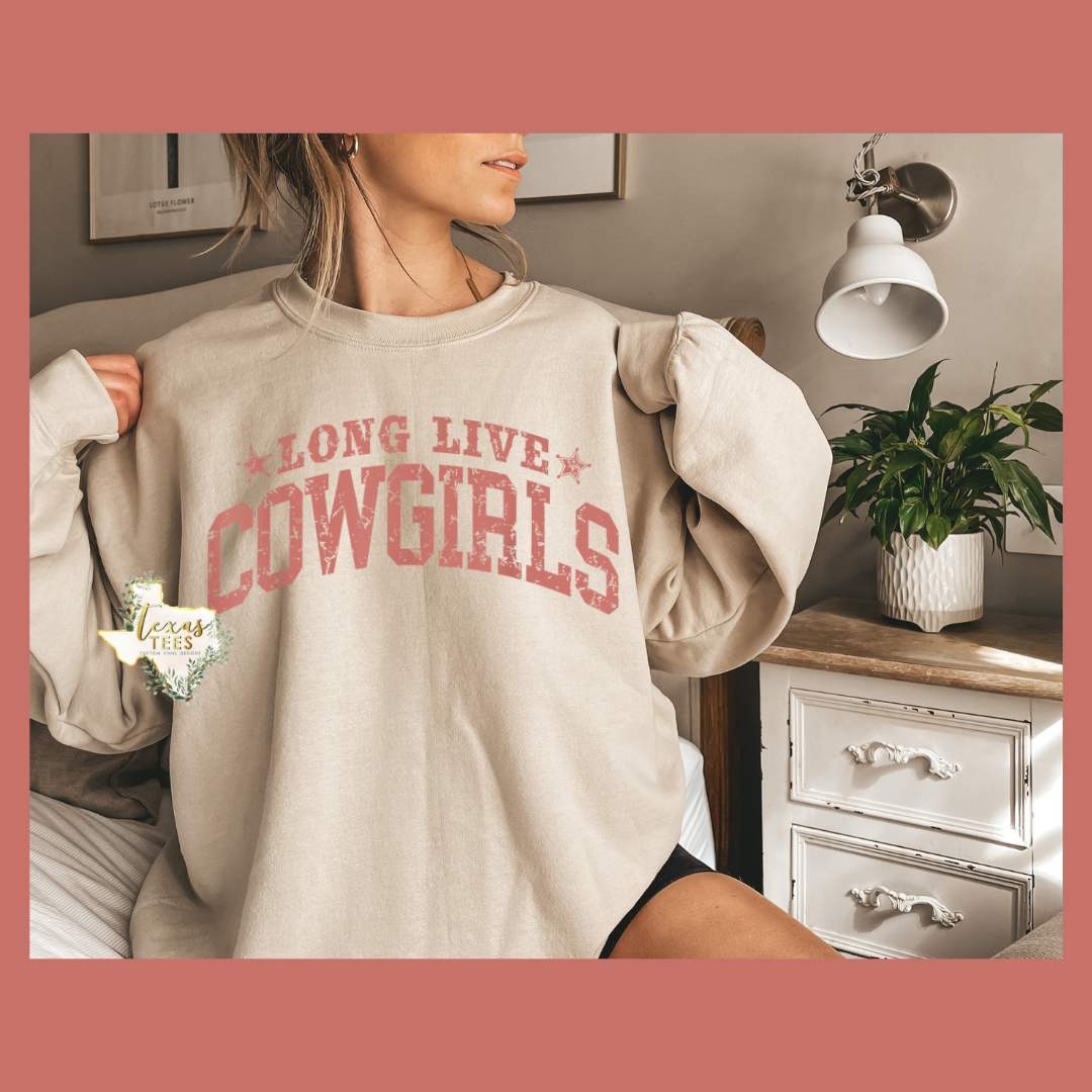 Long Live Cowgirls Distressed