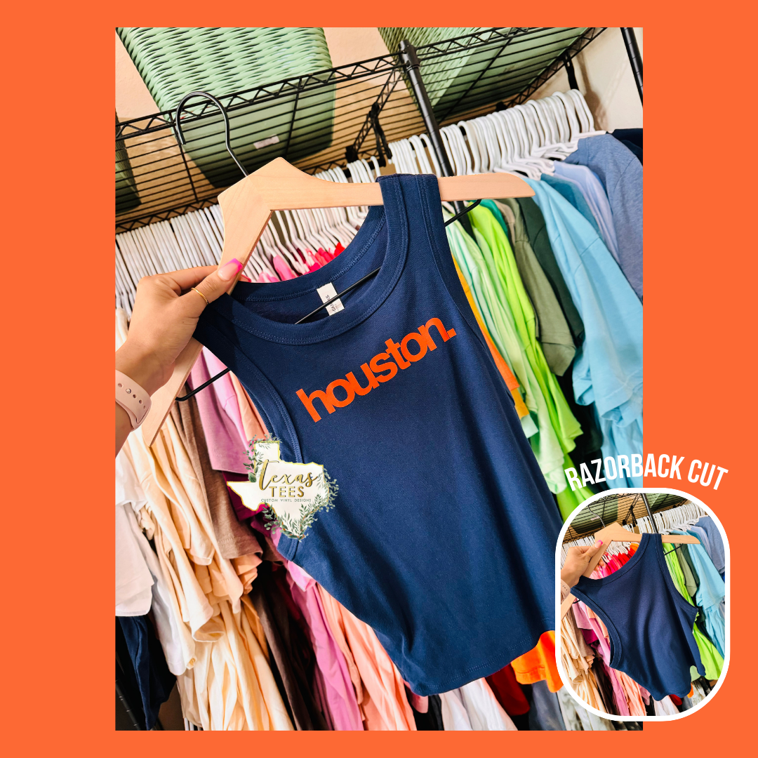 Houston. Tank - Orange/Navy