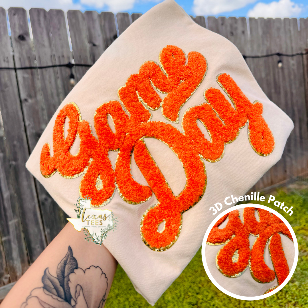 Game Day Chenille Patch Tee - LIMITED QUANTITIES