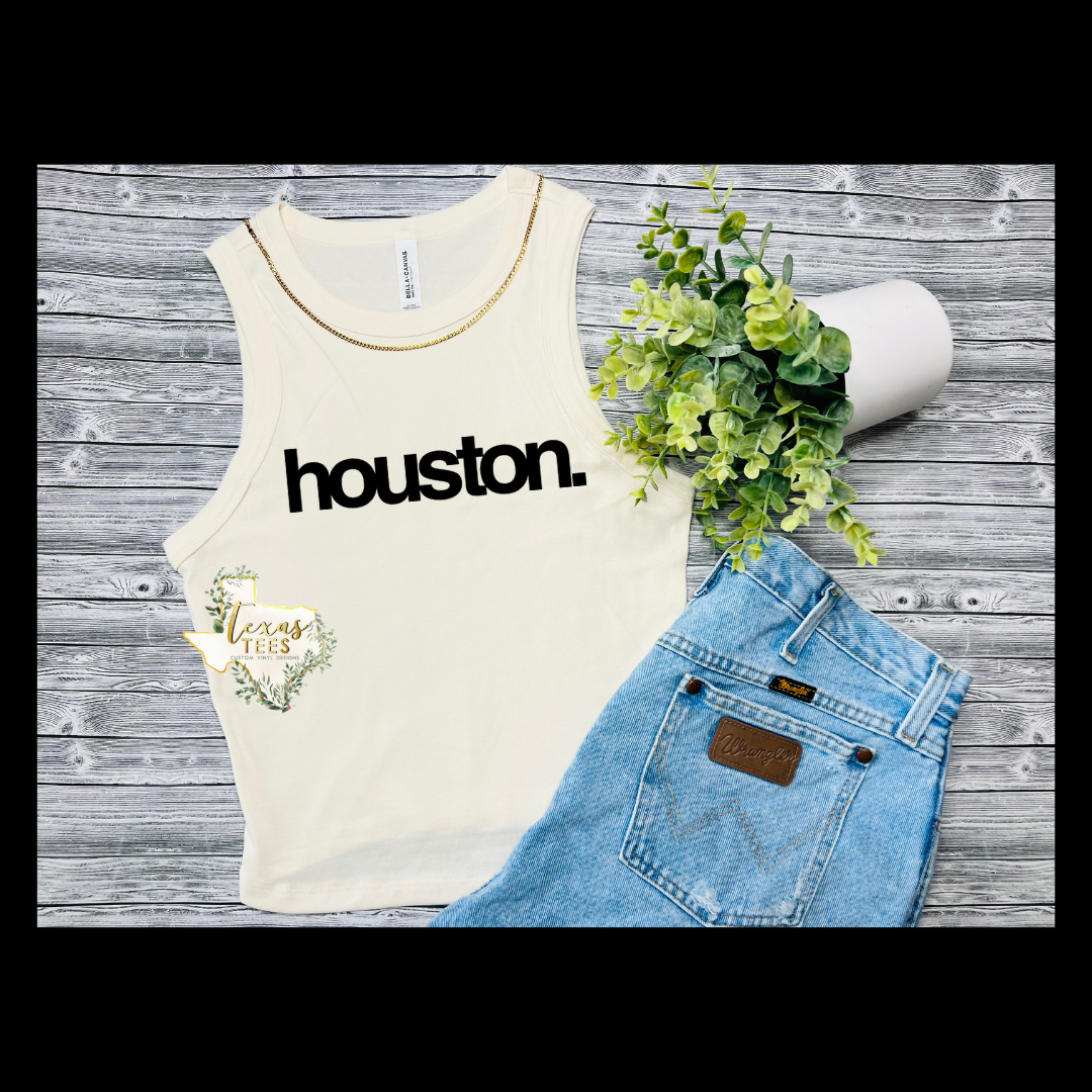 Houston. Tank - Black/Ivory
