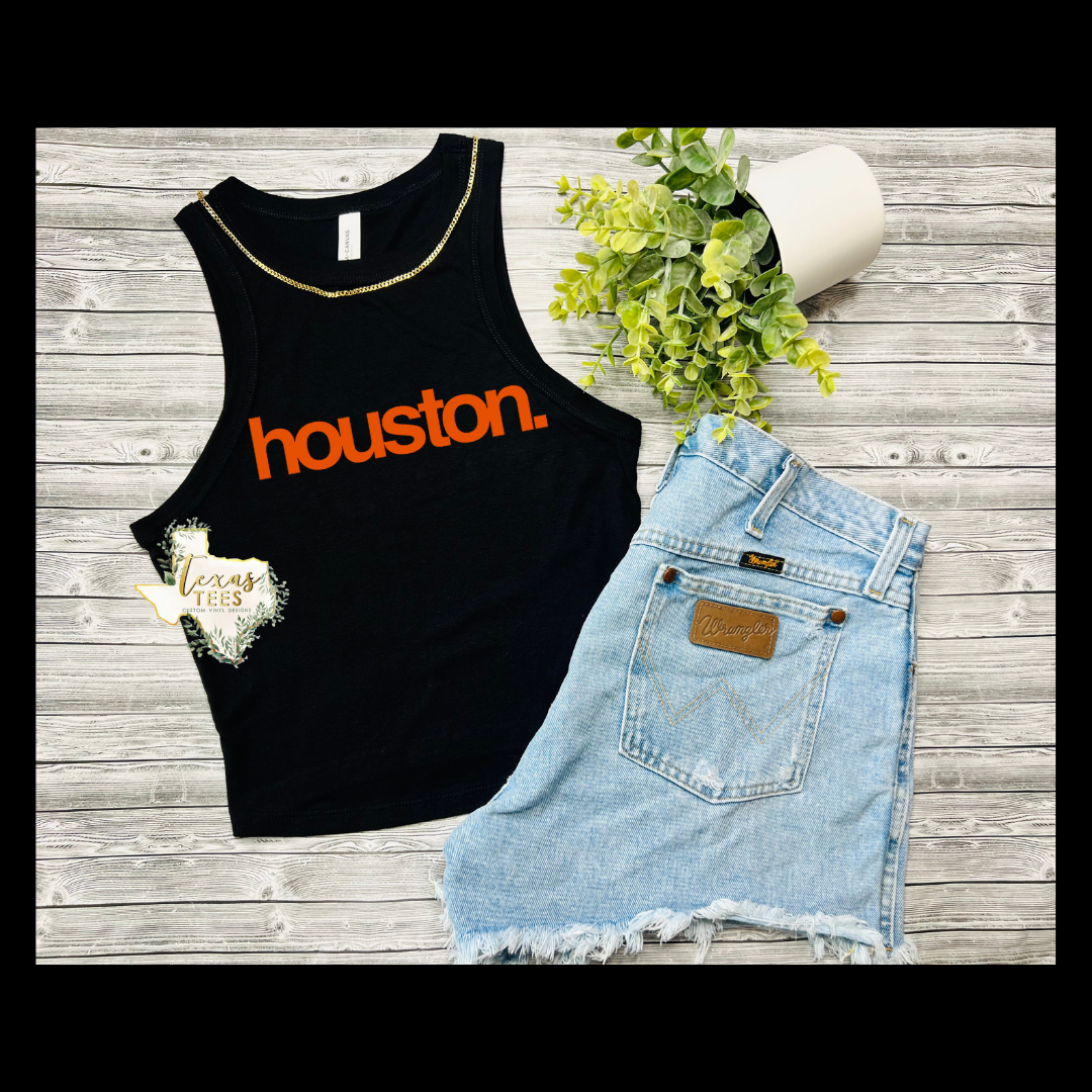 Houston. Tank - Orange/Black