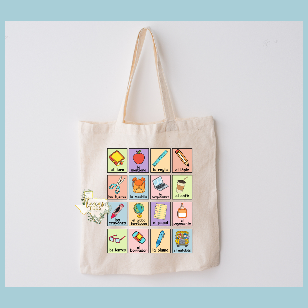 Teacher Loteria Tote Bag