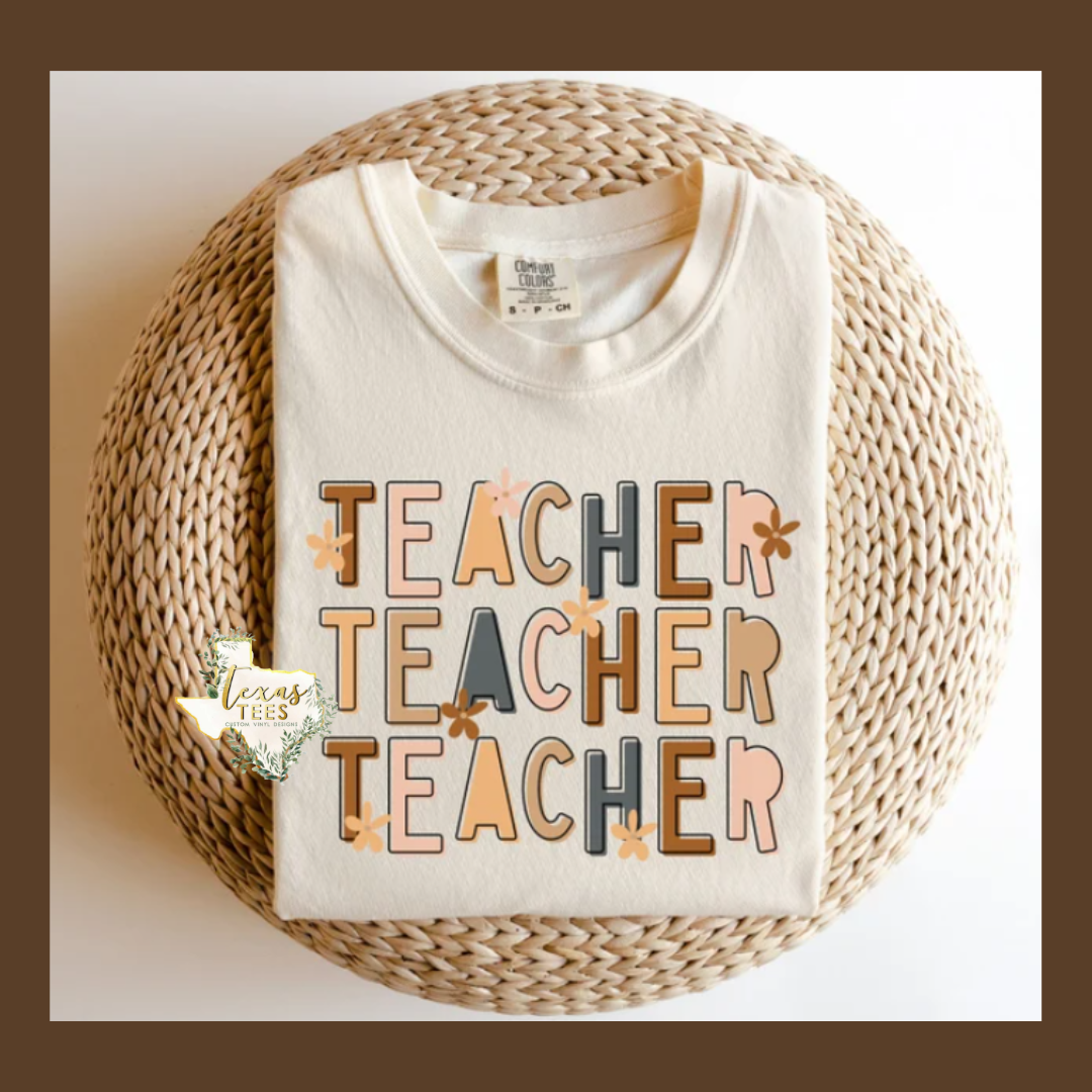 Boho Teacher Tee