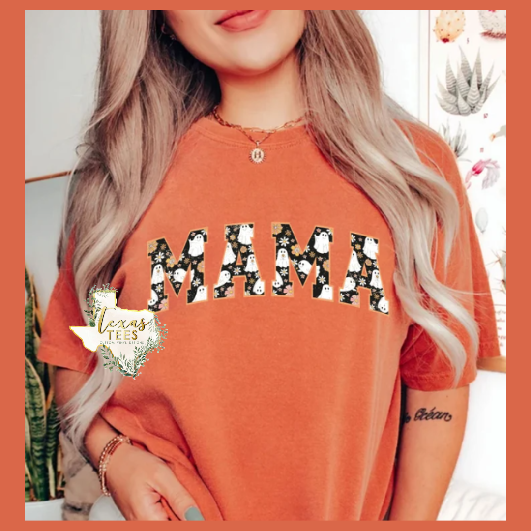 Halloween Varsity Mama Letters