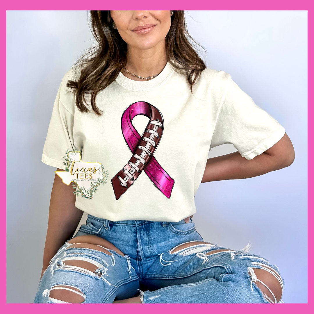 Football Pink Ribbon