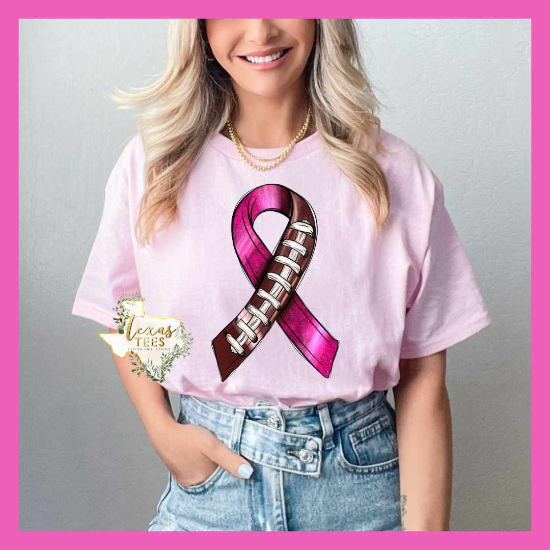 Football Pink Ribbon
