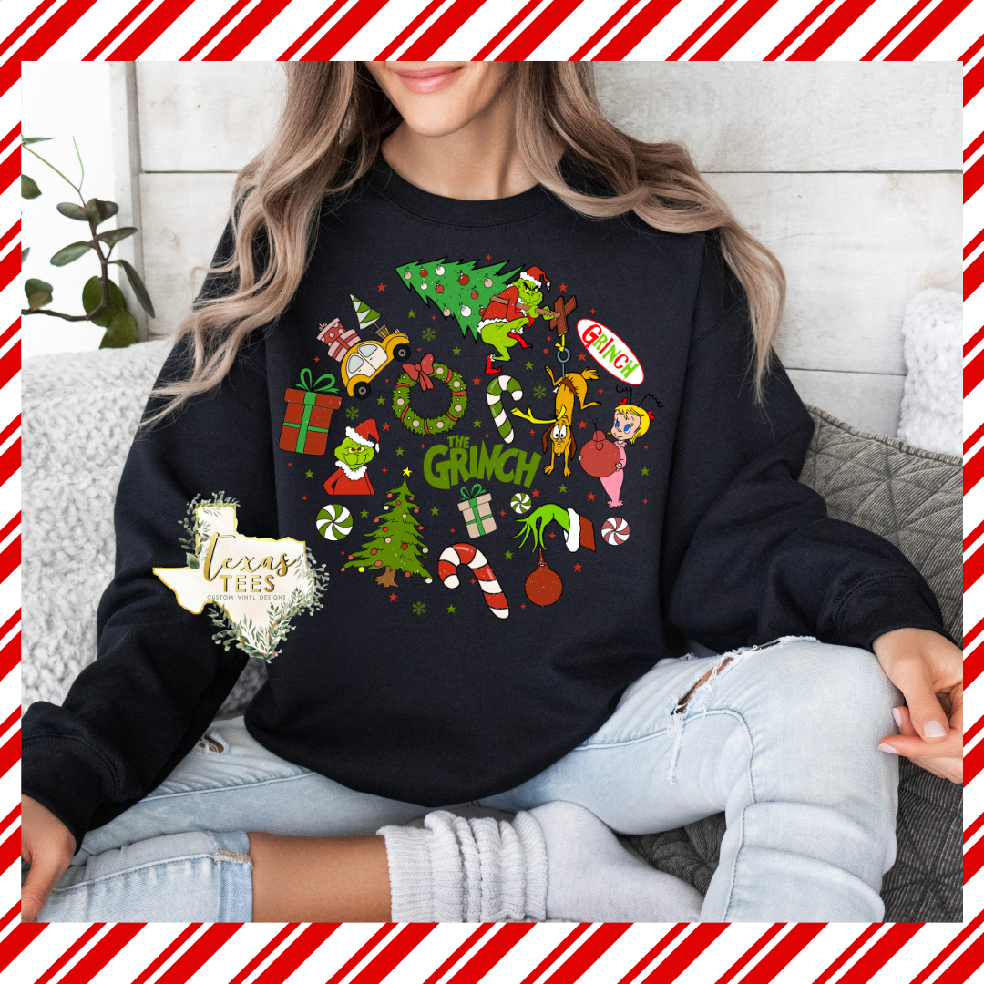 Green Man Festive Circle Design