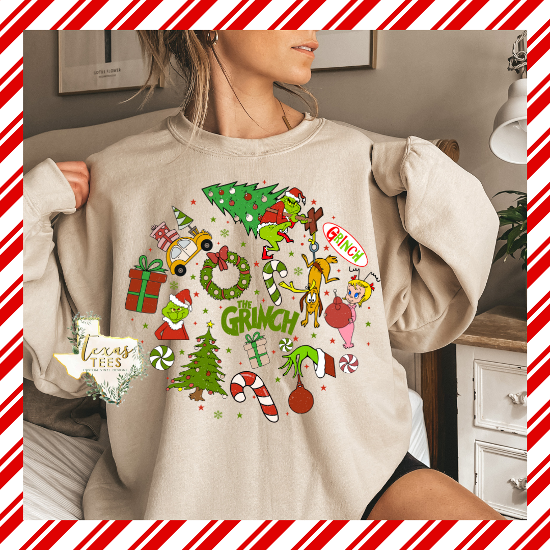 Green Man Festive Circle Design