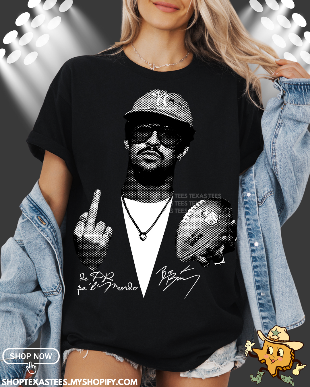 Bad Bunny Football Tee