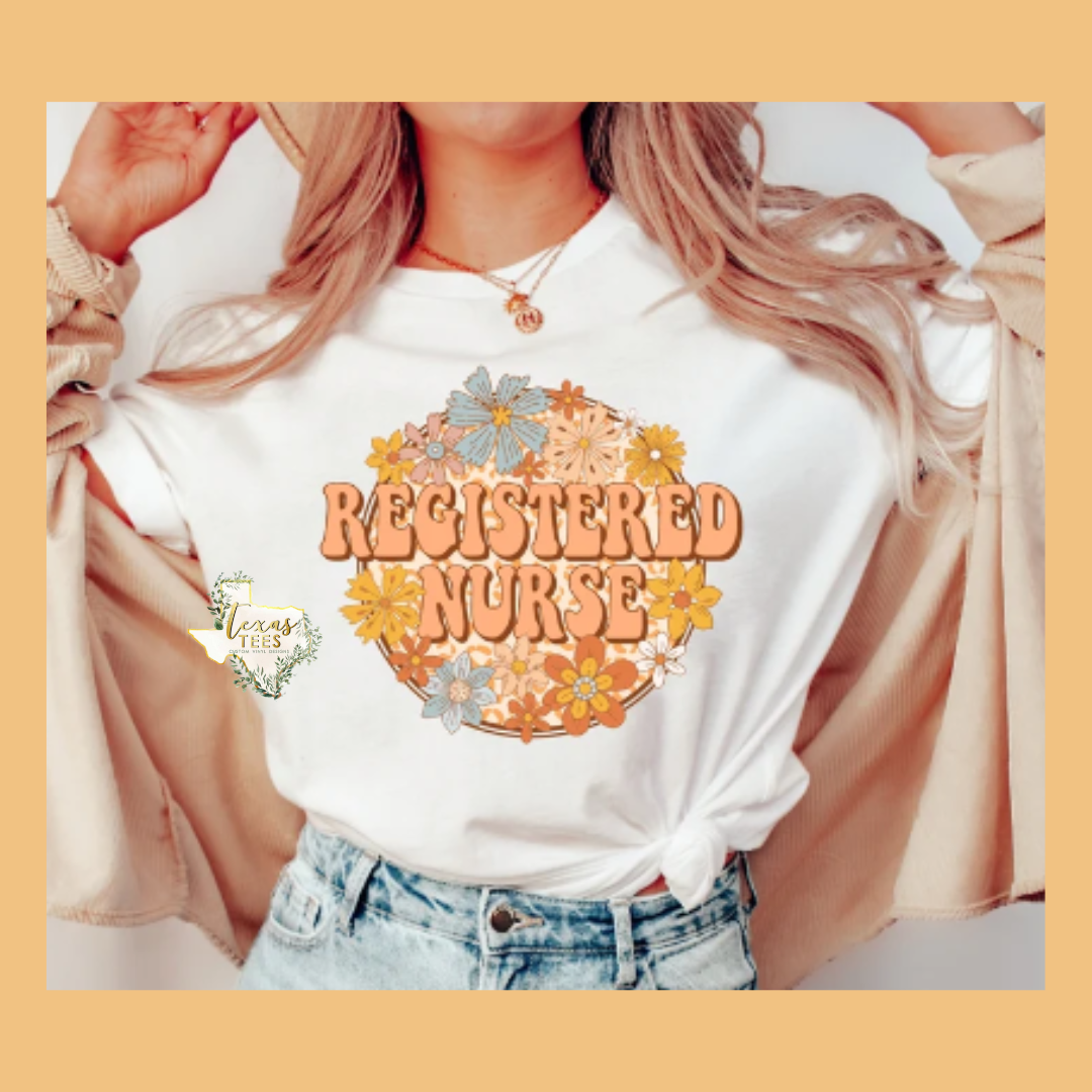 Registered Nurse Boho Floral
