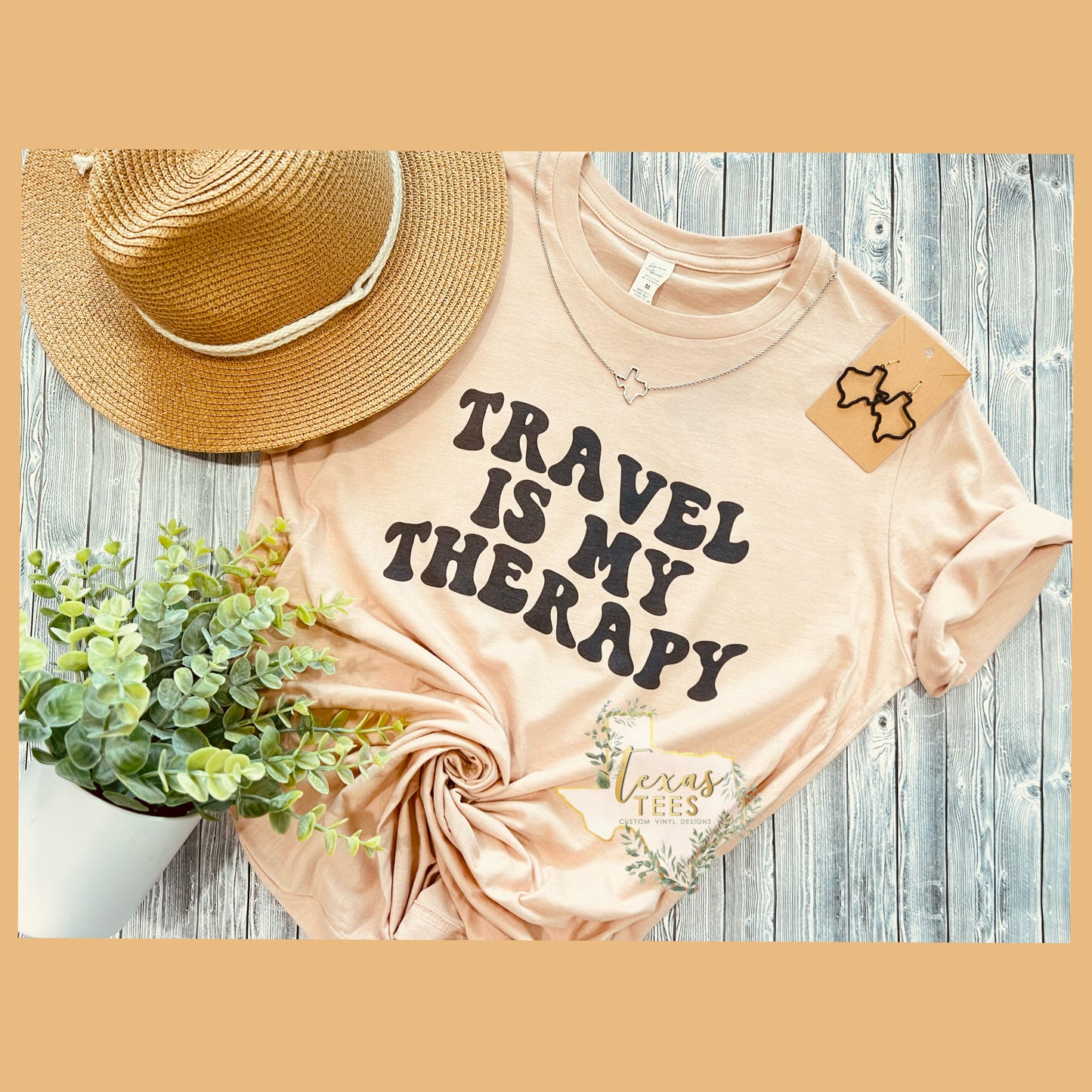 Travel Is My Therapy Tee