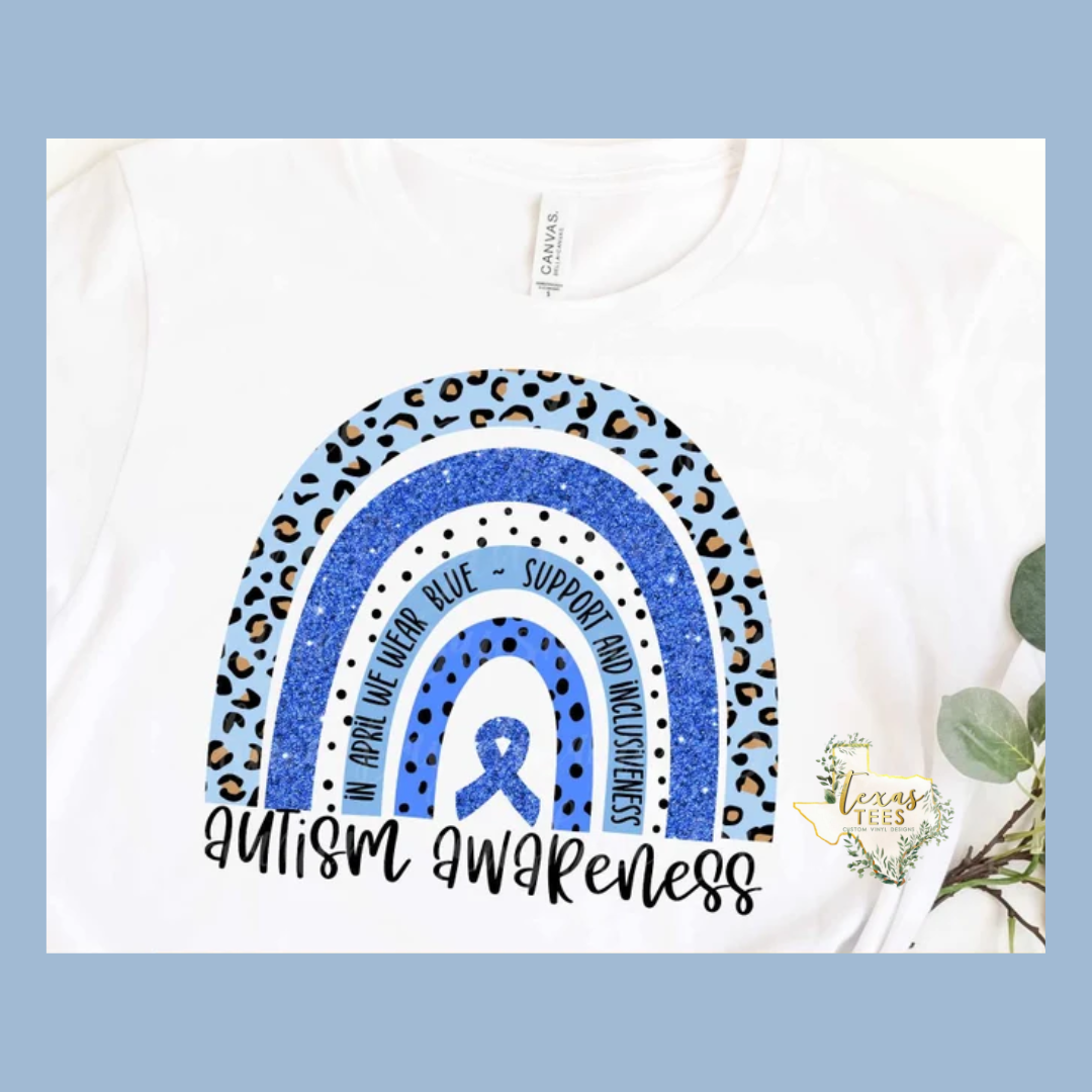 Autism Awareness Rainbow Tee