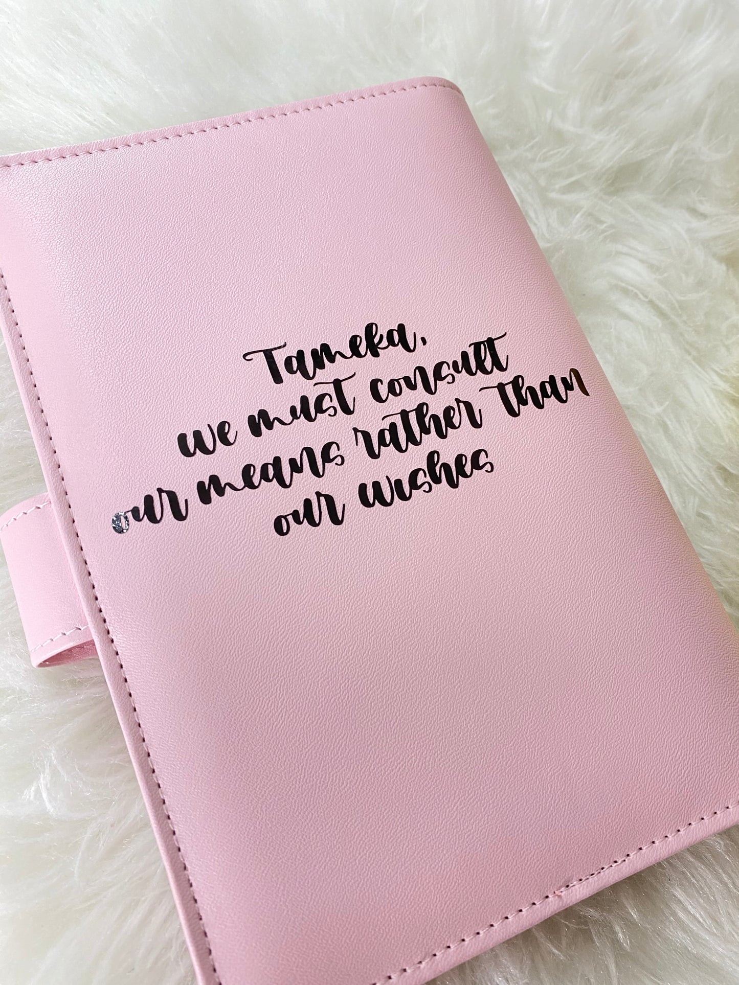 Customizable Budget Book