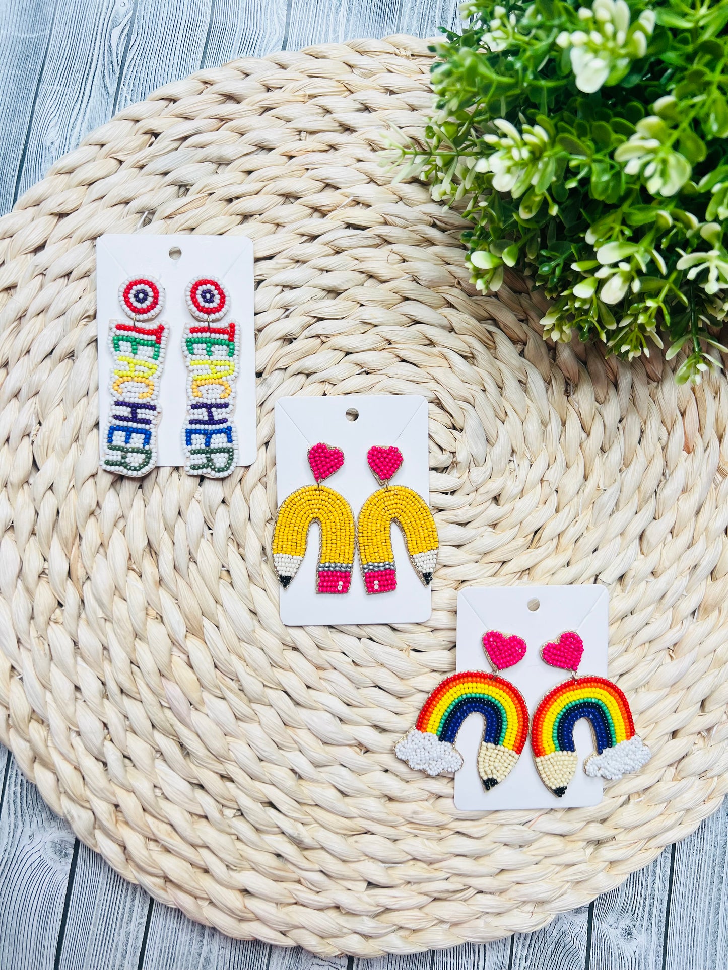 Teacher Beaded Earrings