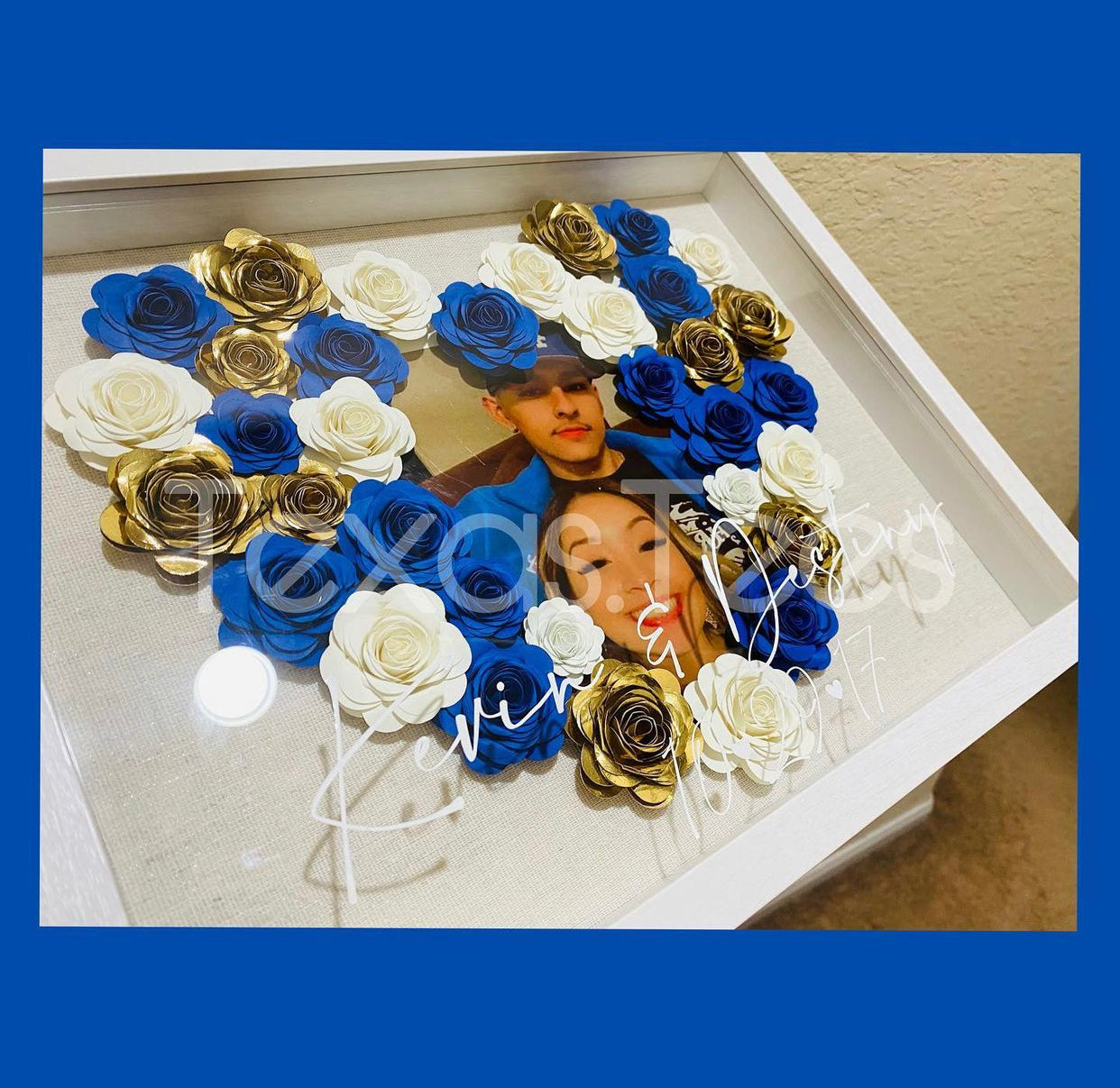 11x14 Flower Heart Shadow Box