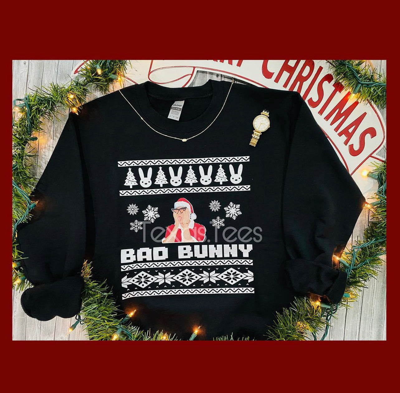 Bad Bunny - Ugly Sweater Style