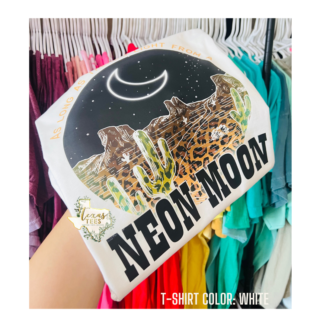Neon Moon Tee - Full color design