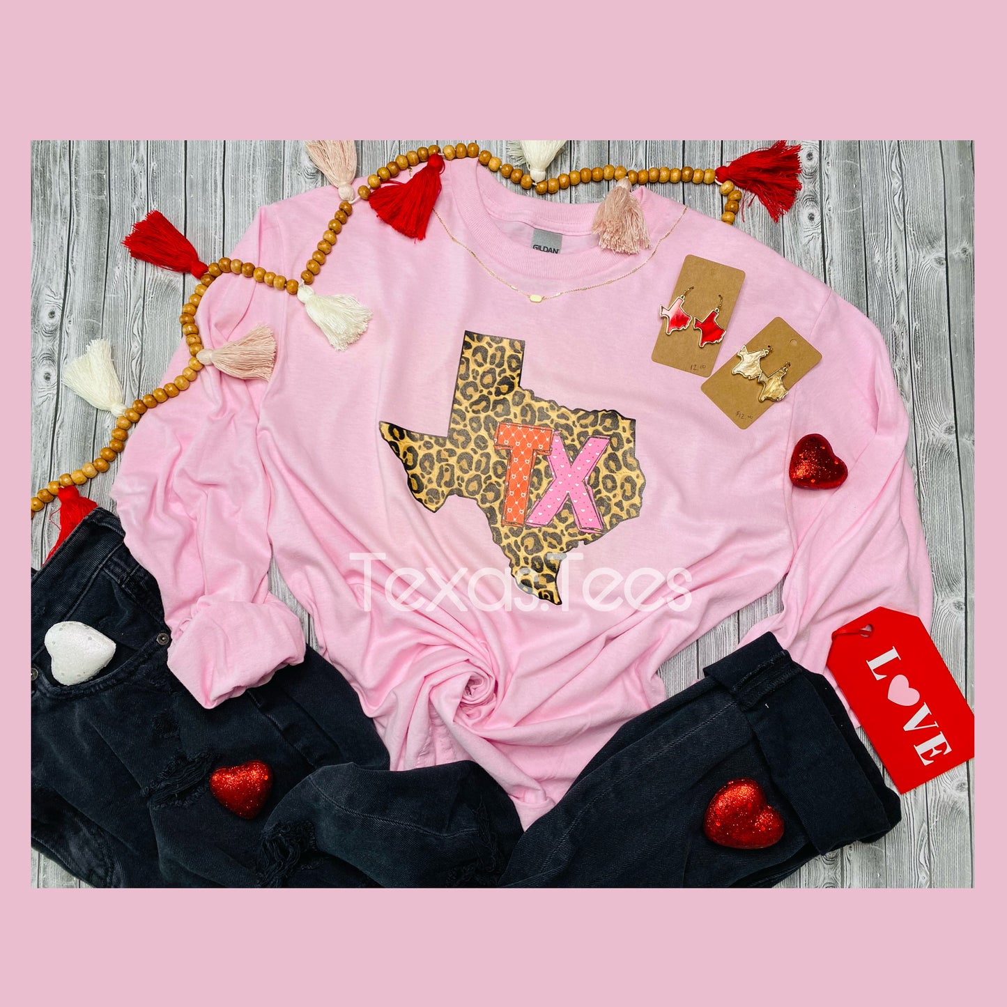 TX Cheetah Long Sleeve/Sweatshirt