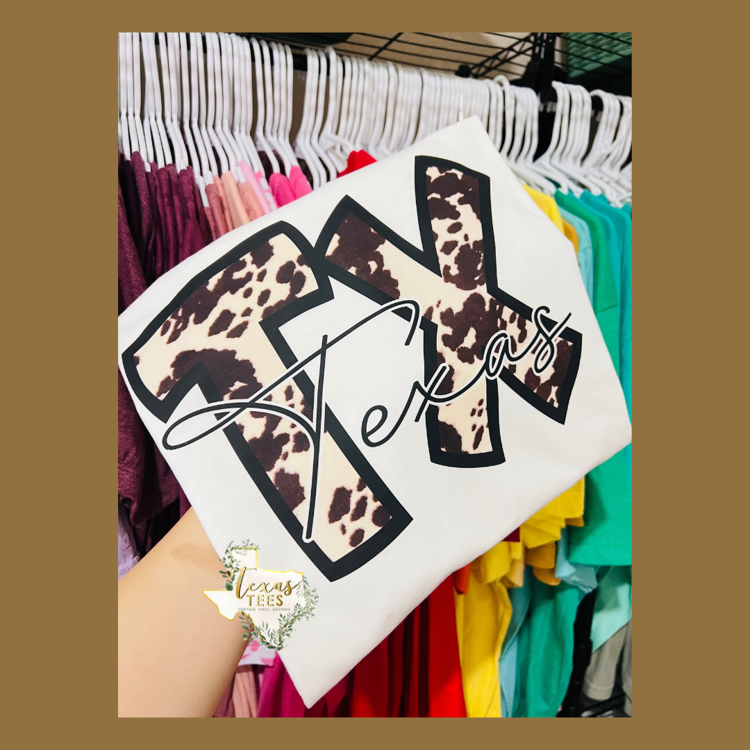 Texas Cowhide tee