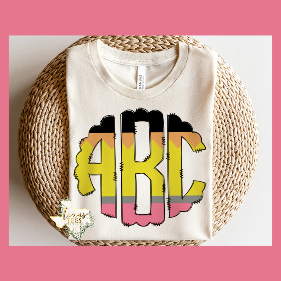 ABC Pencil Monogram