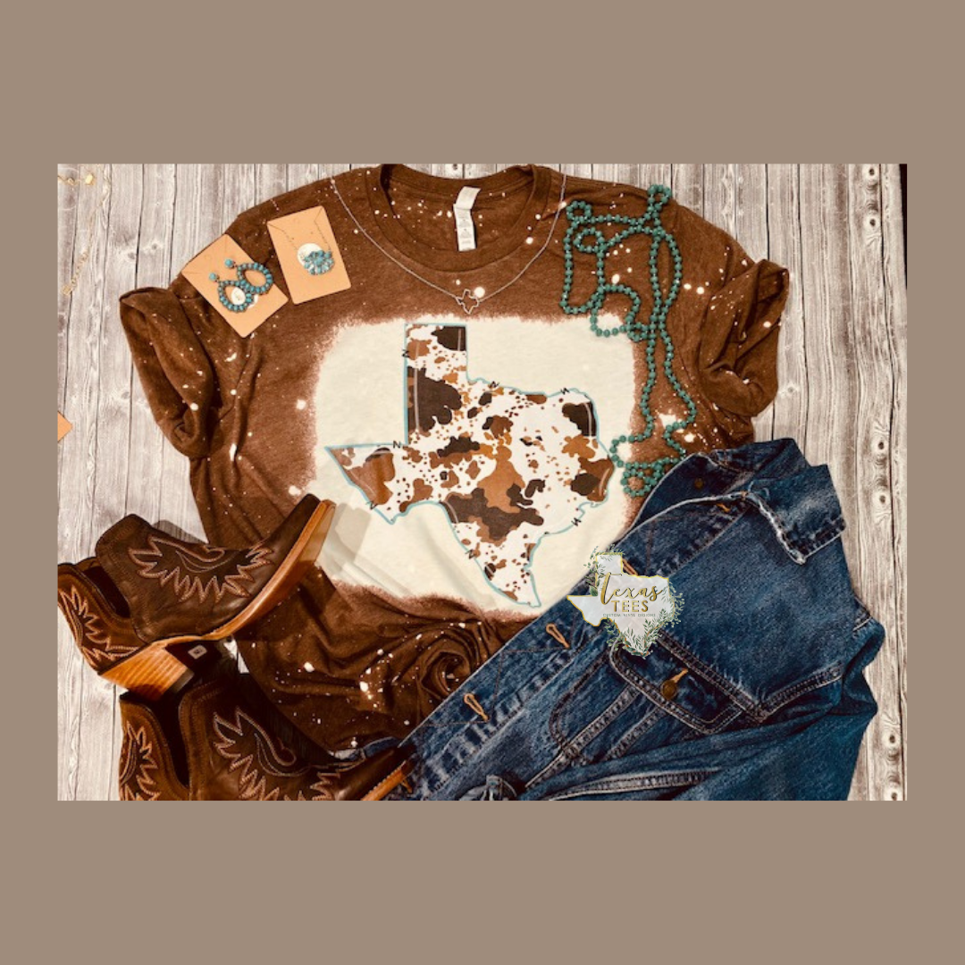 Everything Cow Print Tee