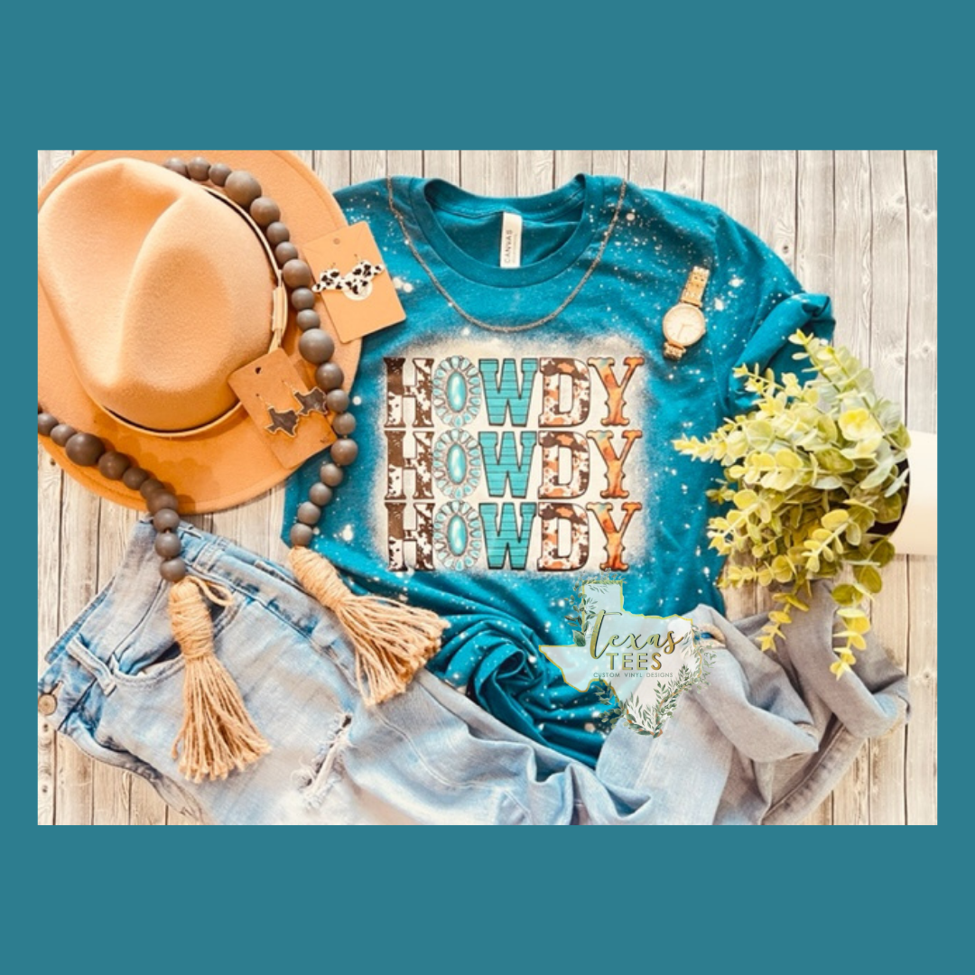 Howdy Bleached Tee