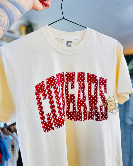 Cougars Trendy Polka Dot Tee