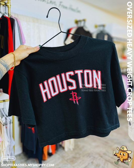 Rockets - Heavy Weight Oversized Crop Tee