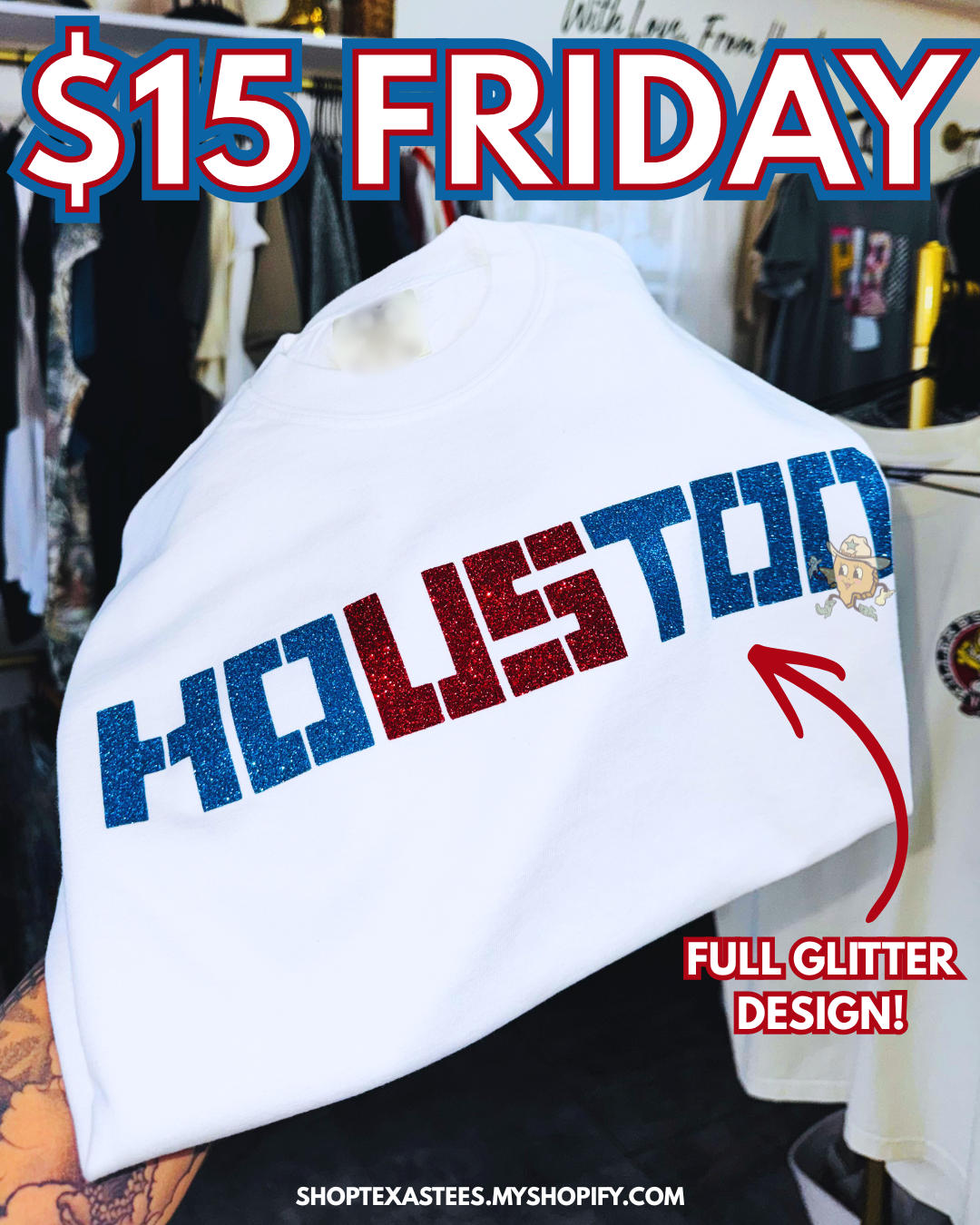 $15 FRIDAY : Newborn - Adult 5XL Sizes