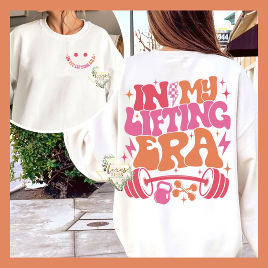 In My Lifting Era - Front Pocket and Back Design