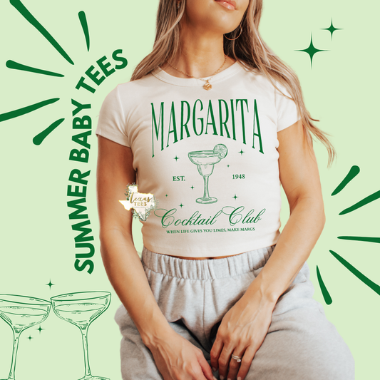 Margarita Cocktail Club Baby Tee
