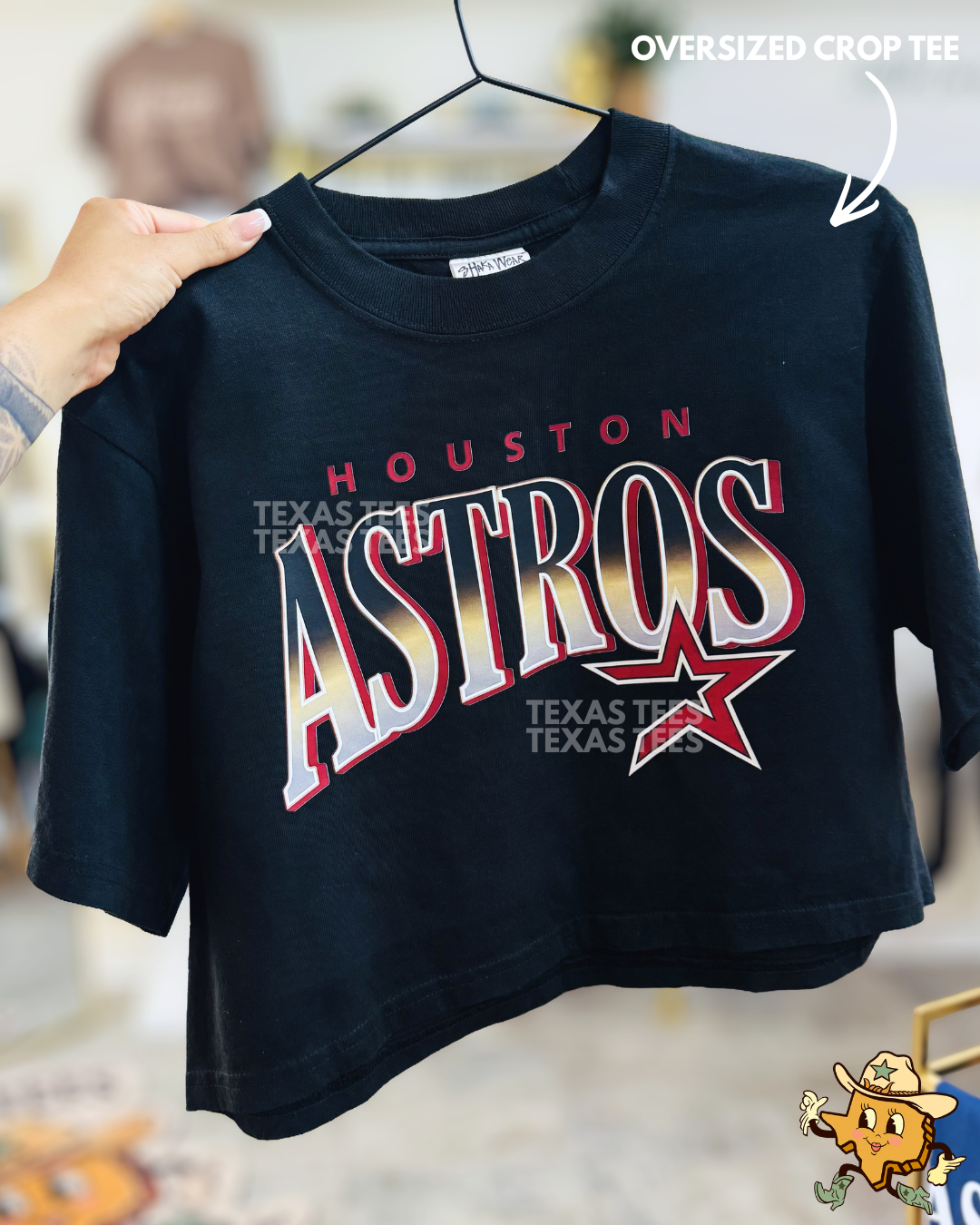 HA Retro - Heavy Weight Oversized Crop Tee