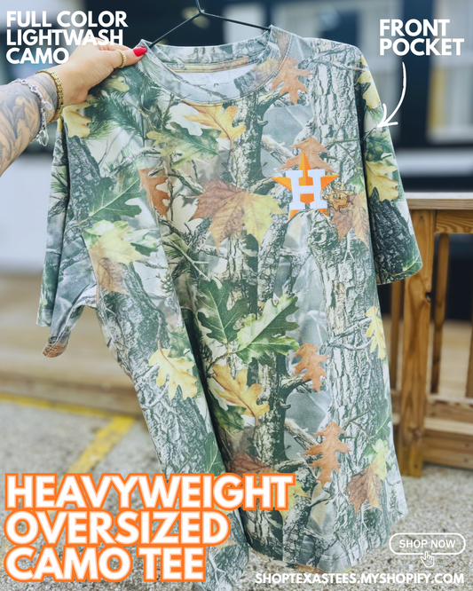 Houston vs. Everybody 'Stros - Camo Heavyweight Oversized Tee