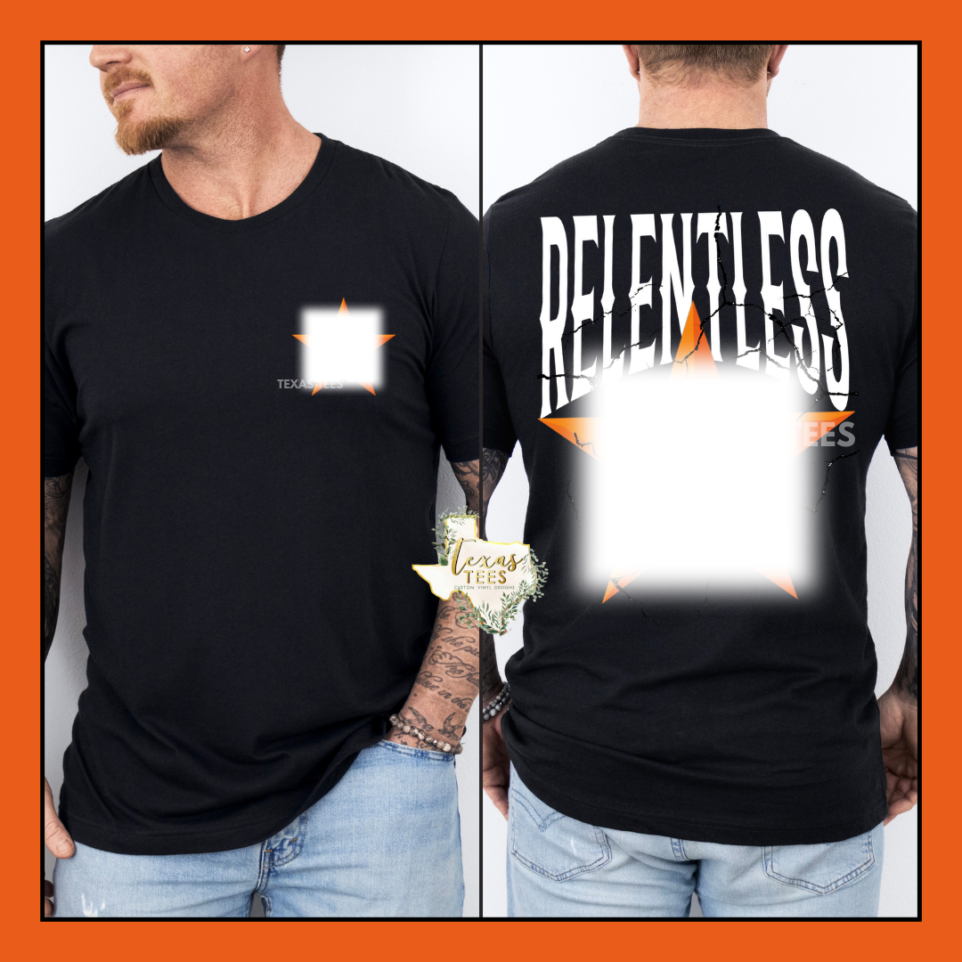 Relentless Baseball - Front Pocket and Back Design