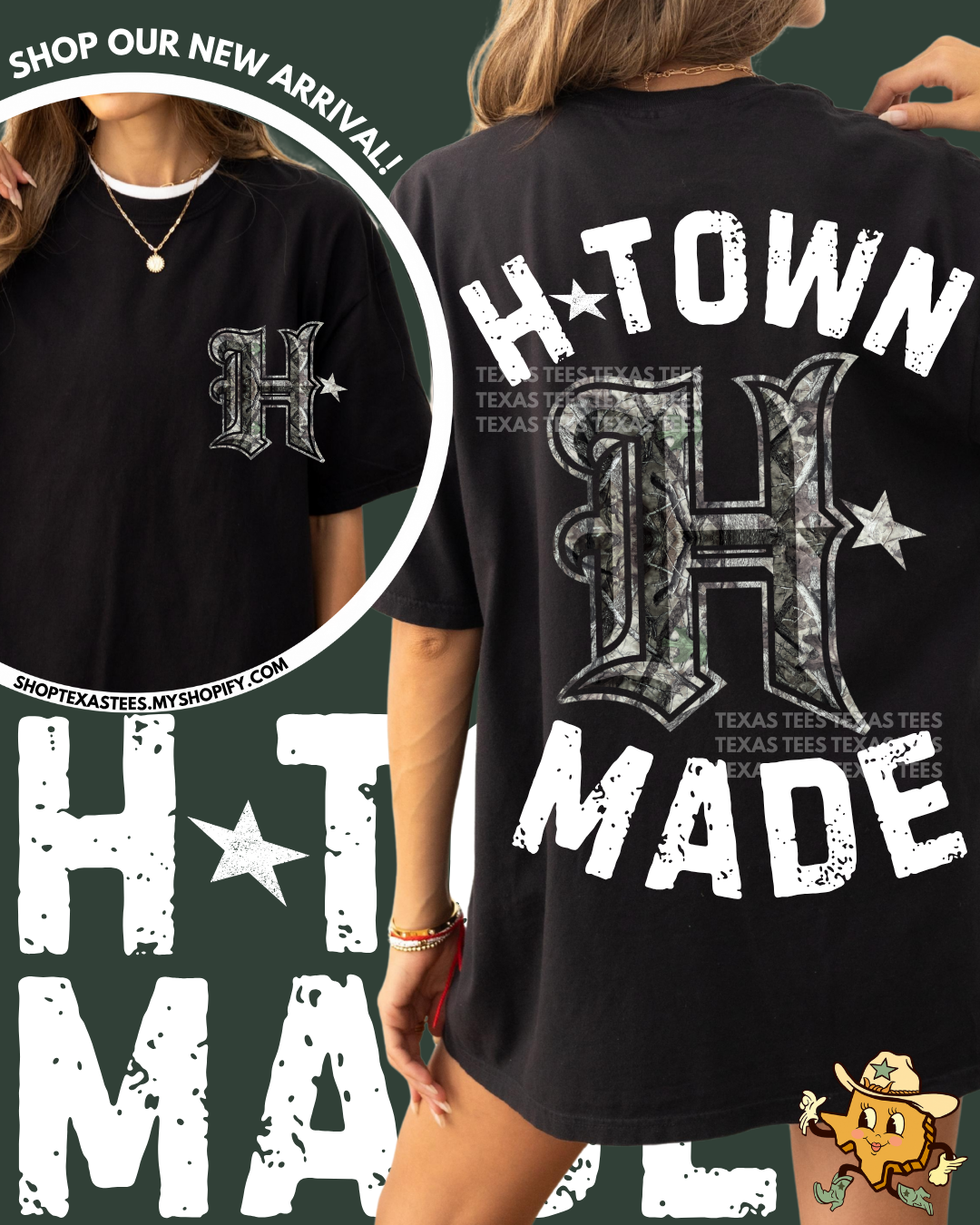 H-TOWN MADE - pocket & back