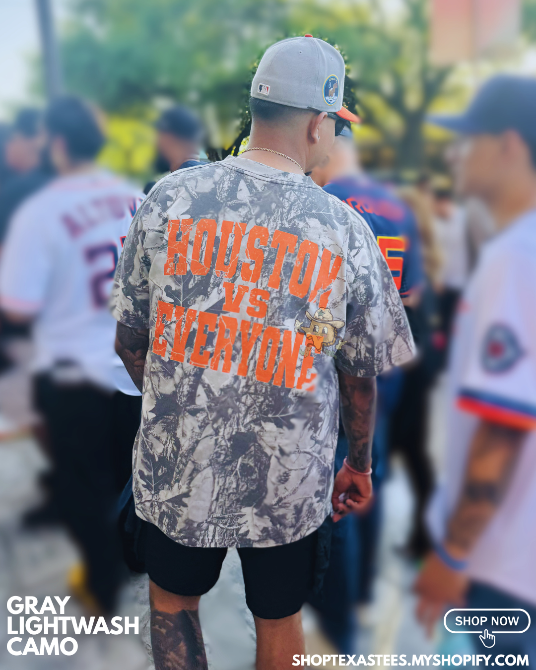 Houston vs. Everybody 'Stros - Camo Heavyweight Oversized Tee