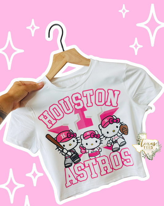 HK Pink Players Crop Tee
