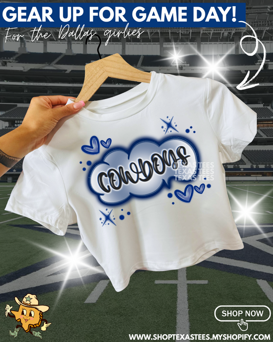 Dal Faux Airbrushed Fitted Crop Tee